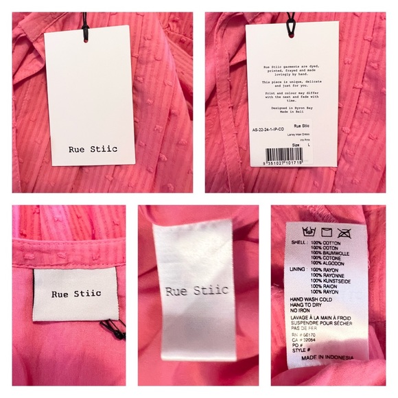 New! RUE STIIC Laney Pleated Ruffled Maxi Dress - Picture 11 of 11